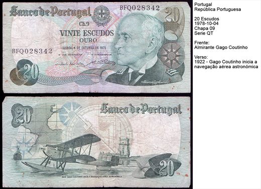 Portugal - Escudo 20 - 1978-10-04 - QT