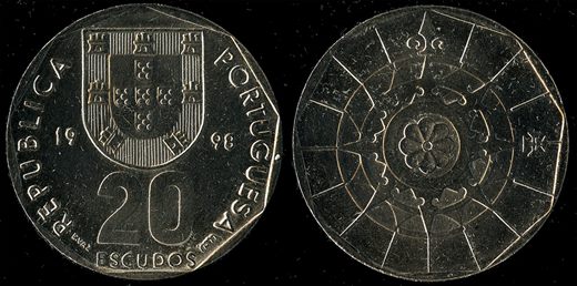 Portugal - Escudo 20 - 1998 - G5 A1 H08 L5C4