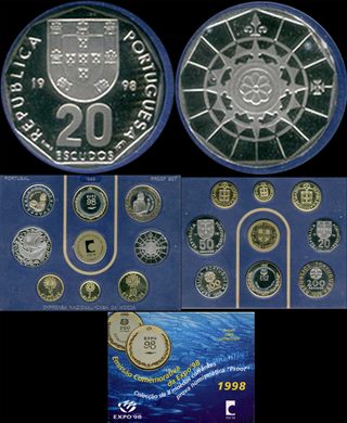 Portugal - Escudo 20 - 1998 - Emissao Comemorativa Expo98 - proof