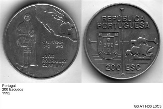Portugal - Escudo 200 - 1992 - 1542 Joao Rodrigues Cabrilho