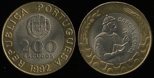 Portugal - Escudo 200 - 1992 - Garcia de Orta