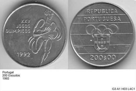 Portugal - Escudo 200 - 1992 - XXV Jogos Olimpicos