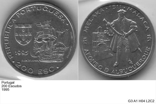 Portugal - Escudo 200 - 1995 - 1511 Afonso de Alburquerque