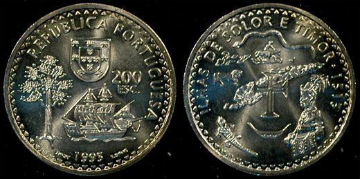 Portugal - Escudo 200 - 1995 - 1515 Ilhas de Solor e Timor