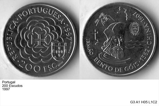 Portugal - Escudo 200 - 1997 - 1562 Irmao Bento de Gois