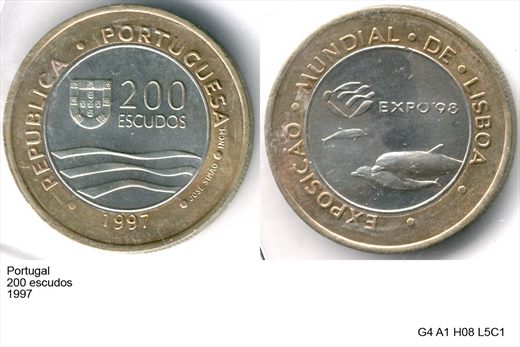 Portugal - Escudo 200 - 1997 - G4 A1 H08 L5C1