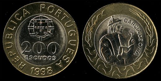 Portugal - Escudo 200 - 1998 (Garcia de Orta)