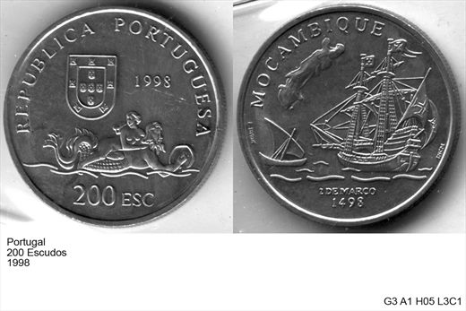 Portugal - Escudo 200 - 1998 - G3 A1 H05 L3C1