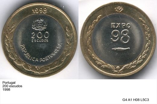 Portugal - Escudo 200 - 1998 - G4 A1 H08 L5C3