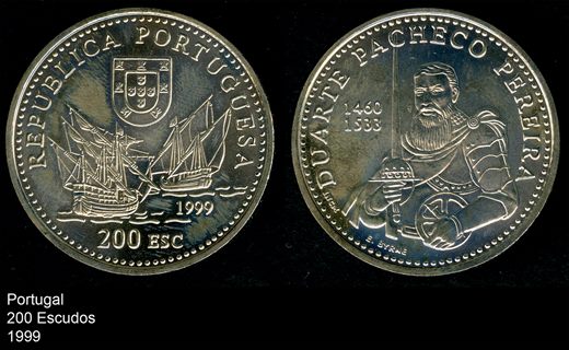 Portugal - Escudo 200 - 1999 - Duarte Pacheco Pereira