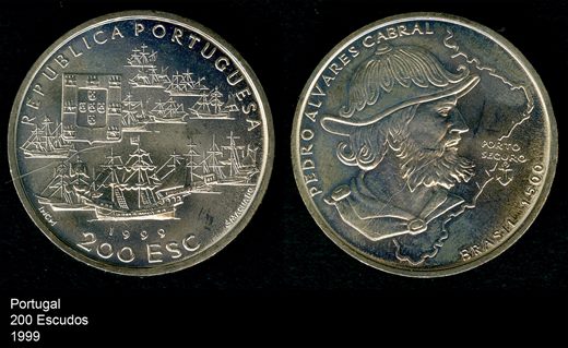 Portugal - Escudo 200 - 1999 - Pedro Alvares Cabral Brasil 1500