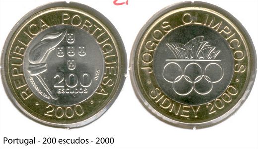 Portugal - Escudo 200 - 2000 (Jogos Olimpicos Sidney 2000)