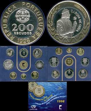 Portugal - Escudo 200 - 1998 Expo98 - proof