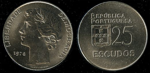 Portugal - Escudo 25 - 1978 - G5 A1 H08 L2C5