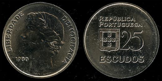 Portugal - Escudo 25 - 1980 - G4 A1 H09 L1C3