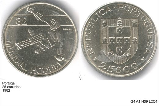 Portugal - Escudo 25 - 1982 - G4 A1 H09 L2C4