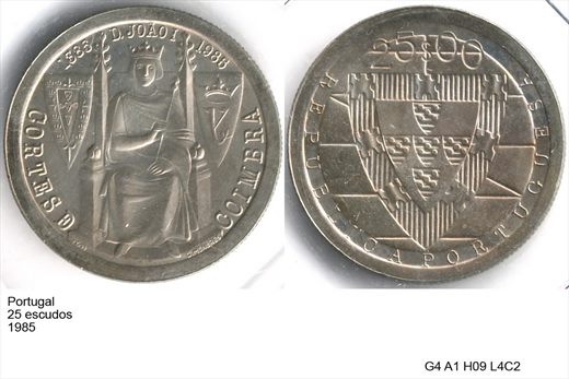 Portugal - Escudo 25 - 1985 - G4 A1 H09 L4C2