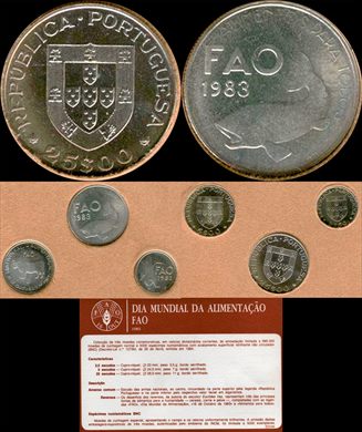 Portugal - Escudo 25 - 1983 FAO - proof