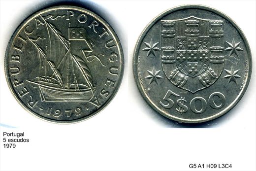 Portugal - Escudo 5 - 1979 - G5 A1 H09 L3C4
