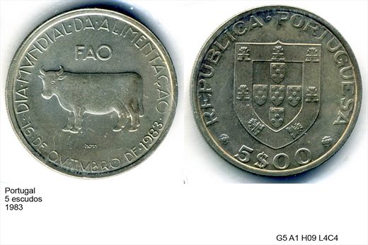Portugal - Escudo 5 - 1983 - G5 A1 H09 L4C4