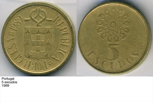 Portugal - Escudo 5 - 1989 - G6 A2 H01 L1C2