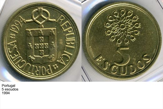 Portugal - Escudo 5 - 1994 - G6 A2 H01 L1C6