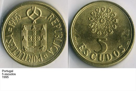 Portugal - Escudo 5 - 1995 - G6 A2 H02