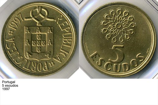 Portugal - Escudo 5 - 1997 - G6 A2 H02 L1C3
