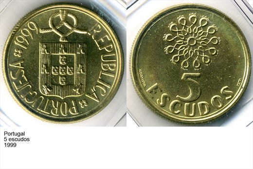 Portugal - Escudo 5 - 1999 - G6 A2 H02 L1C5