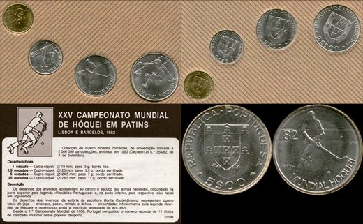 Portugal - Escudo 5 - 1982 - XXV Campeonato Mundial de Hoquei em Patins