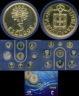 Portugal - Escudo 5 - 1998 Emissao Comemorativa Expo98 - proof