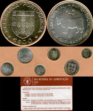 Portugal - Escudo 5 - 1983 - FAO - proof