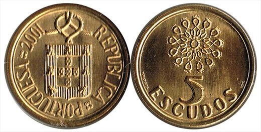 Portugal - Escudo 5 - 2001