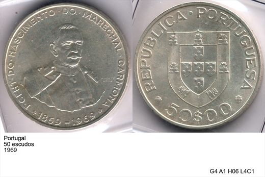 Portugal - Escudo 50 - 1969 - G4 A1 H06 L4C1