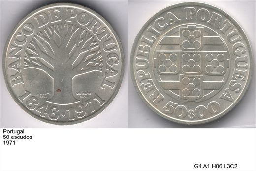 Portugal - Escudo 50 - 1971 - G4 A1 H06 L3C2