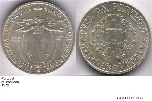 Portugal - Escudo 50 - 1972 - G4 A1 H06 L3C3
