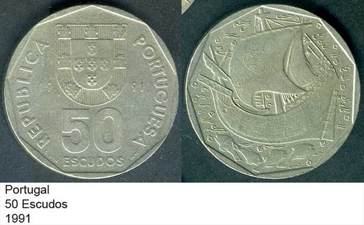 Portugal - Escudo 50 - 1991