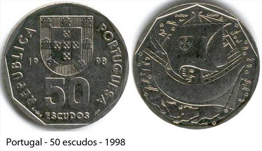 Portugal - Escudo 50 - 1998
