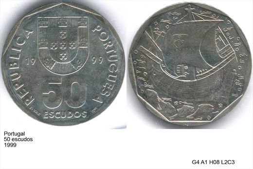 Portugal - Escudo 50 - 1999 - G4 A1 H08 L2C3