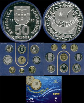 Portugal - Escudo 50 - 1998 - Emissao Comemorativa Expo98 - proof