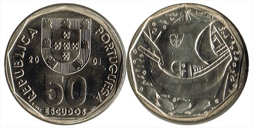 Portugal - Escudo 50 - 2001