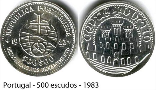 Portugal - Escudo 500 - 1983 (Descobrimentos Renascimento)