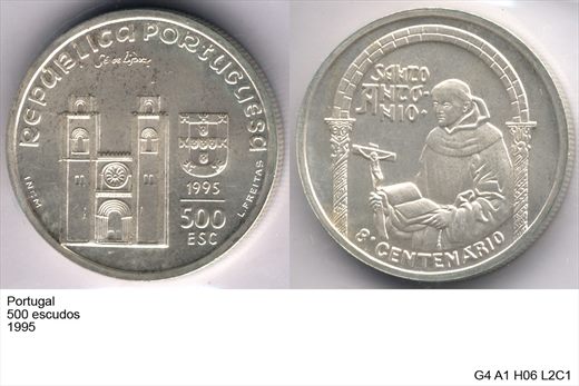 Portugal - Escudo 500 - 1995 - G4 A1 H06 L2C1