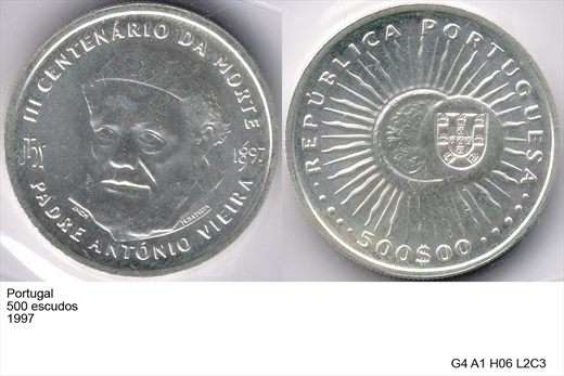Portugal - Escudo 500 - 1997 - G4 A1 H06 L2C3