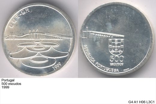 Portugal - Escudo 500 - 1999 - G4 A1 H06 L3C1