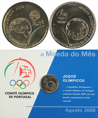 Portugal - Euro 2,50 - 2008 (Moeda do Mes Agosto 2008)