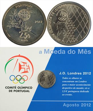 Portugal - Euro 2,50 - 2012 (Moeda do Mes Agosto 2012)