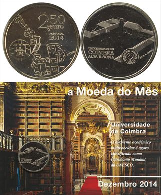 Portugal - Euro 2,50 - 2014 (Moeda do Mes Dezembro 2014)