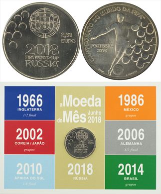 Portugal - Euro 2,50 - 2018 (Moeda do Mes Junho 2018)