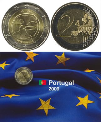 Portugal - Euro 2 - 2009 (2Eur Collection)